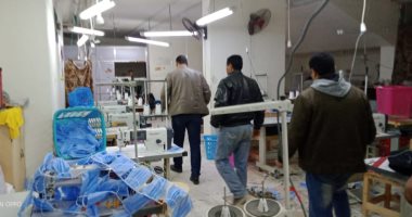 صور.. تشميع مصنع كمامات طبيبة يعمل بدون ترخيص بالشرقية