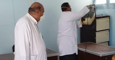 "الطب البيطرى" تعقم الإدارة التعليمية والمرور والحماية المدنية بالقصير.. صور 