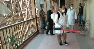 مستشفيات جامعة الإسكندرية: خطة للتعقيم والتطهير لمواجهة كورونا