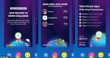 تطبيق تابع لـ Snapchat يطلق تحدى البقاء فى المنزل لمواجهة كورونا