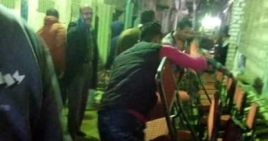 الوحدة المحلية بالمنيا تفض حفلتي عرس فى إحدى قرى المحافظة.. صور