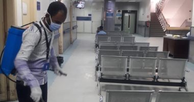 كشف حرارى على المترددين على مركز أورام أسوان