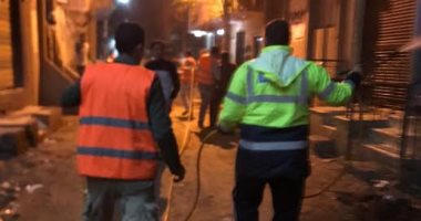 شباب طنط الجزيرة بالقليوبية يعقمون شوارعهم ضد كورونا
