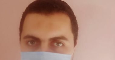بالجوانتى والكمامة ابراهيم يشارك صورته مبادرة "اليوم السابع" للوقاية من كورونا