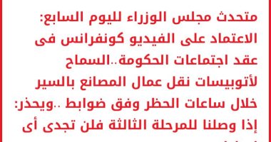 تأكيدا لانفراد "اليوم السابع" الحكومة تعقد اجتماعها عبر الفيديو كونفرانس 