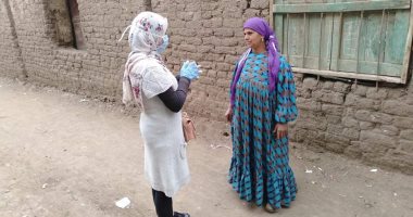 صور.. مبادرة الخير لشباب قرية منشأة العمار بالقليوبية للتوعية ضد كورونا