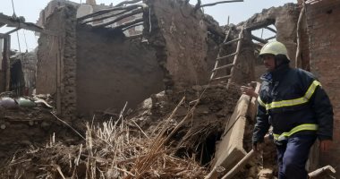 مصرع شخص وإصابة آخر فى انهيار منزل بأسيوط