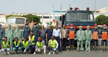 الوحدة المحلية بسفاجا تنظم أكبر حملة تطهير وتعقيم لجميع مناطق المدينة ..صور