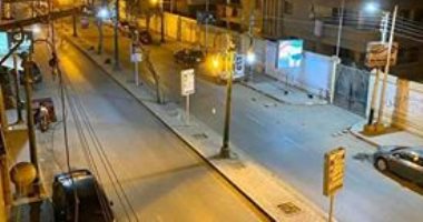  ميخائيل "يشارك صورة لشارع طه حسين خالى من المارة تنفيذا لقرار حظر التجوال