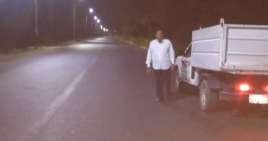 صور.. قيادات مدينة إسنا يتابعون تطبيق حظر التجوال على الطريق الزراعى "مصر - أسوان"