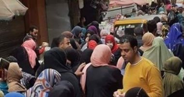 امسك مخالفة..زحام شديد بشارع السوق  فى بشتيل 