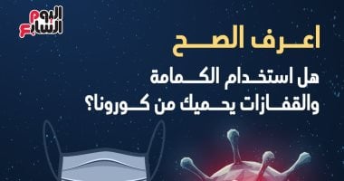إنفو جراف.. اعرف الصح.. هل استخدام الكمامة والقفازات يحميك من كورونا؟
