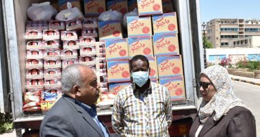 توزيع 500 شنطة غذائية بأسوان بمبادرة "الناس لبعضيها"