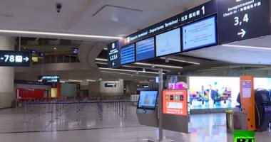 فيديو.. مشاهد من مطار شارل دى جول فى زمن كورونا