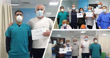إيطاليون يشكرون أطباء مصر بعد علاجهم من كورونا فى الأقصر.. ممثل القنصلية الإيطالية: ملائكة الرحمة بمستشفى إسنا أنقذوا سائحين فوق الـ70 عاما وأثبتوا جدارتهم أمام العالم.. وتحيا العلاقات المصرية الإيطالية..صور