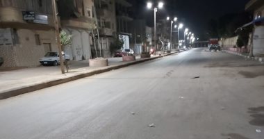 من البلكونة.. طارق يشارك بصور لطريق النادى بالمحلة خالى من المارة وقت الحظر
