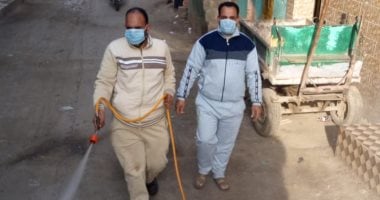 مبادرة من أهالى قرية شونى بالغربية لتعقيم وتطهير المصالح الحكومية ودور العبادة