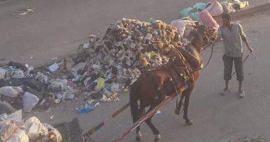  انتشار القمامة أعلى كوبري دار السلام يعيق حركة السير.. والأهالى يطالبون بحل 