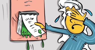 كاريكاتير صحيفة كويتية .. محاربة تفشى فيروس "كورونا "فى شهر ابريل