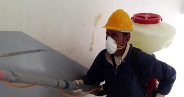 صور.. تعقيم مقرات حكومية والسماح لسوق أسبوعى بالعمل لبيع الضروريات بشمال سيناء