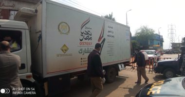 التموين تدفع بسيارات محملة بسلع غذائية وتموينية لأهالى قرية الهياتم بالمحلة