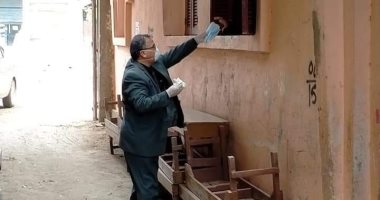 توزيع ماسكات وقفازات على أهالى قرية الهياتم وتوفير الأدوية بالوحدة الصحية
