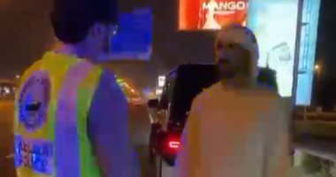 ولى عهد دبى يتفقد دوريات الشرطة فى شارع الشيخ زايد.. فيديو وصور