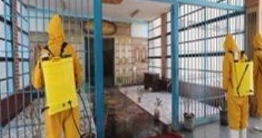 صور.. الداخلية تطهر وتعقم السجون لمواجهة كورونا