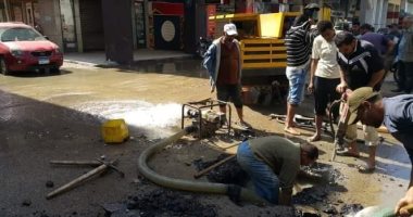 رئيس حى المناخ: جارى العمل على إصلاح كسر بخط المياة بشارع كسرى