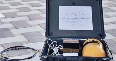 متطوع بالهلال الأحمر الإماراتى يبتكر جهازاً للتعقيم يعمل بالطاقة الشمسية