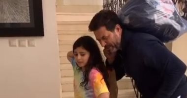 ماجد المصرى فى فيديو جديد على "تيك توك"بمشهد من زلزال.. وزوجته: العيلة اتجننت
