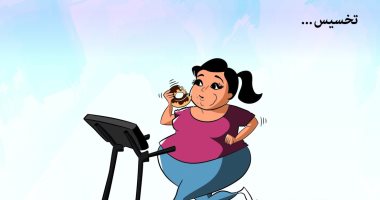 كاريكاتير صحيفة سعودية.. مستحيل تخس مع كثرة تناول الطعام