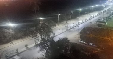 للحد من انتشار كورونا.. مينا يشارك بصورة لكورنيش حدائق حلوان وقت الحظر