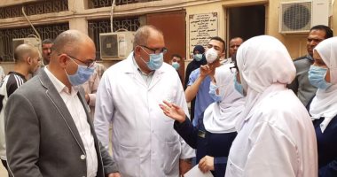 صور.. فرز حالات الاشتباه بفيروس كورونا المستجد بمستشفي بنى سويف الجامعى 