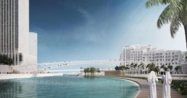 مدينة المستقبل.. تصميم مذهل لجسر مشاة فى خور دبى.. يبدو كسحاب طافية فوق المياه