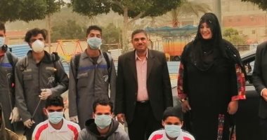 شباب بئر العبد بشمال سيناء يقودون حملة لتعقيم منشأت حكومية وأهلية.. صور