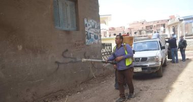 تطهير قريتى عياش وشبرا ملكان بالغربية ضمن إجراءات مواجهة كورونا.. صور
