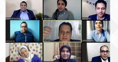 المكتب الإعلامى لوزارة التخطيط يناقش طبيعة سير العمل بالفيديو كونفرانس 