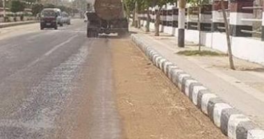 استمرار أعمال تطهير المصالح ودور العبادة والمدارس والطرق بسوهاج 
