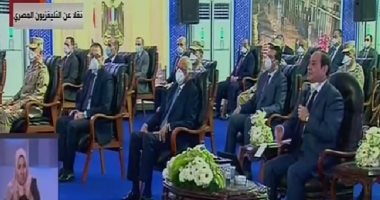 الرئيس السيسى: 6 مستشفيات جاهزة للافتتاح.. وجيش مصر يدعو للفخر 