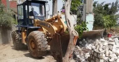حملات إزالة للتعديات على الأراضى الزراعية بالشرقية ورفع 150 ألف طن قمامة (صور)