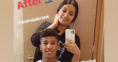 على طريقة صديقة رونالدو.. زوجة حميد أحداد تقص شعر لاعب الزمالك
