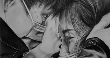 بالرصاص والفحم قارئ يشارك برسومات فنية لمجموعة من الفنانين