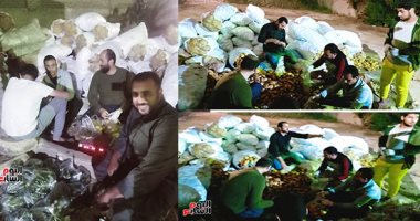 شباب قرية ناهيا بالجيزة يحاربون فيروس كورونا بتوعية الأهالى وتعقيم المنازل والشوارع.. ويقضون على جشع واستغلال التجار بتوزيع وتوصيل الخضروات حتى باب البيت.. صور