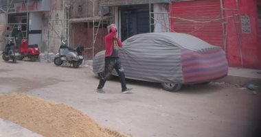 صور.. تطوير منطقة أبو شاهين ورصف شارع شكرى القوتلى بالمحلة