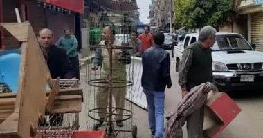 فض أسواق صافور وصفط وإزالة إشغالات شارع "البوستة" بالزقازيق فى الشرقية.. صور