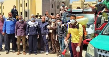 تعقيم منشآت وشوارع حى المساعيد وتجديد أعمدة الكهرباء بالساحل فى العريش