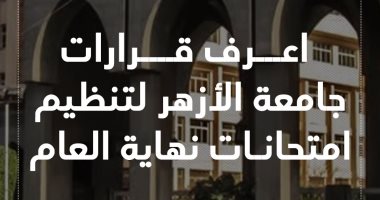 اعرف قرارات جامعة الأزهر لتنظيم امتحانات نهاية العام.. إنفوجراف