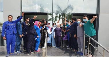 ارتفاع أعداد حالات الشفاء من كورونا إلى 58 بمستشفى أبو خليفة.. صور