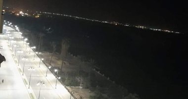 "عمرو" يشارك بصور كورنيش بنى سويف وقت حظر التجوال